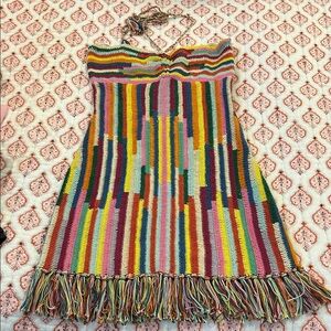 SAYLOR Multicolor Crochet Dress